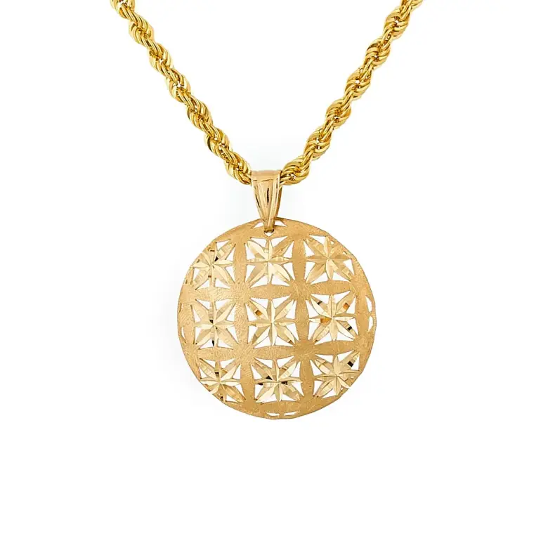 Złota zawieszka ażurowa Złota zawieszka ażurowa